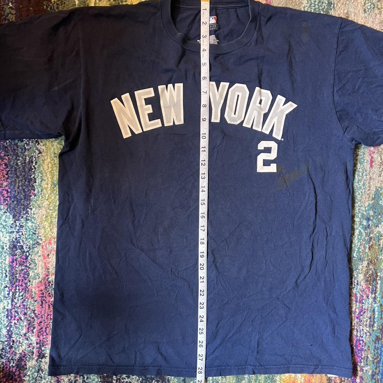 Y2k New York yankees Derek jeter tshirt size - Depop