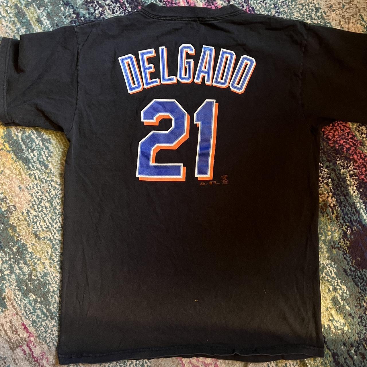 NY Mets 21 Delgado T Shirt XL 