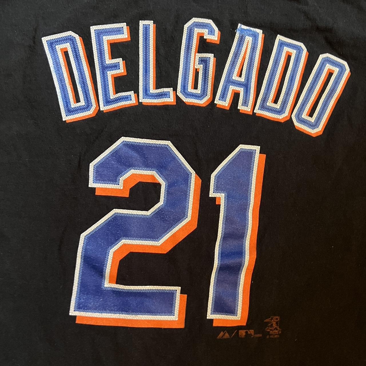 NY Mets 21 Delgado T Shirt XL 