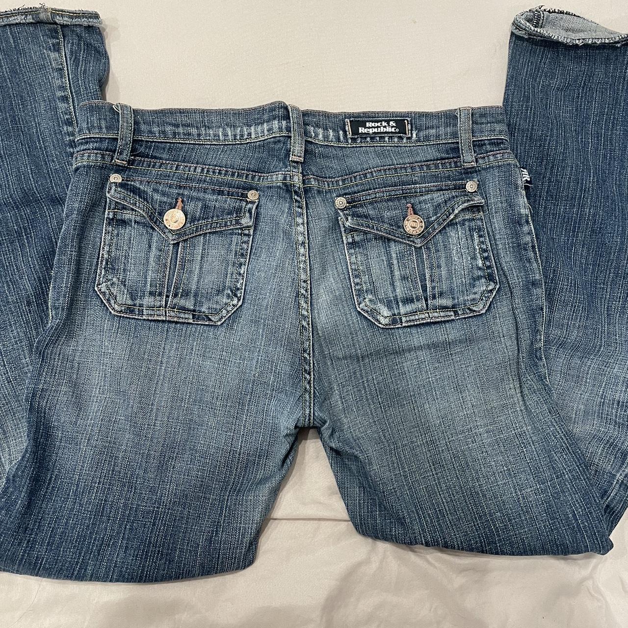 Rock & republic flare jeans size 31 but runs small... - Depop