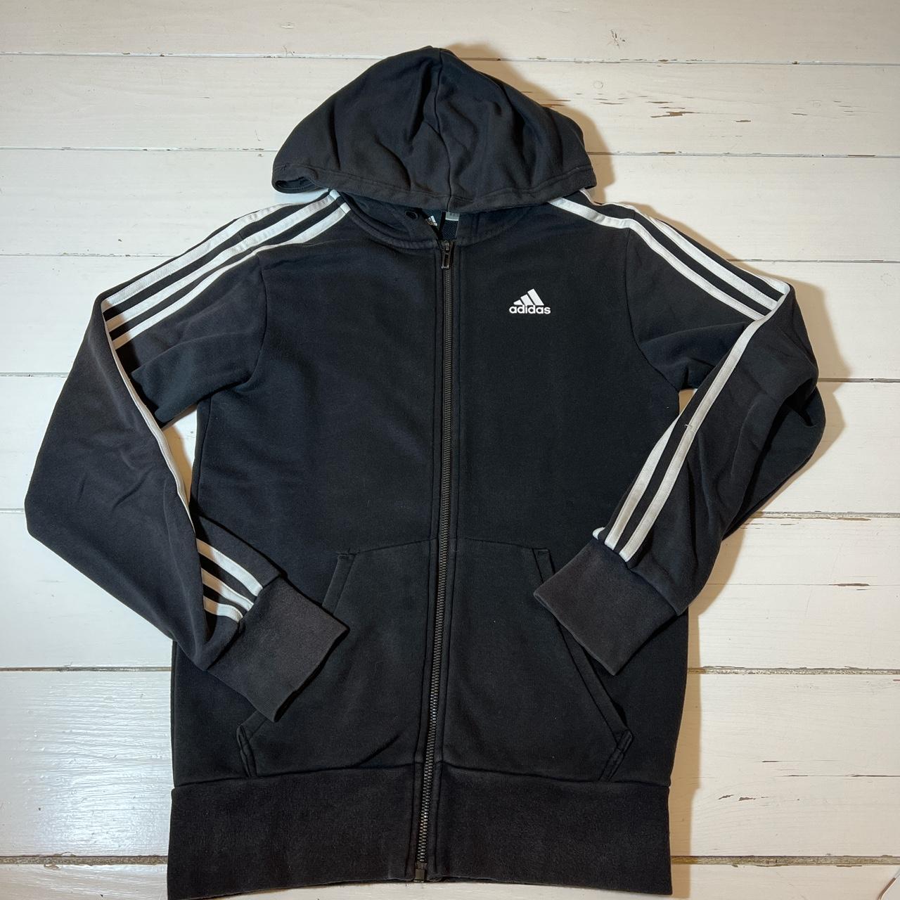 Adidas Zip Up Hoodie Good condition, only flaw is... - Depop