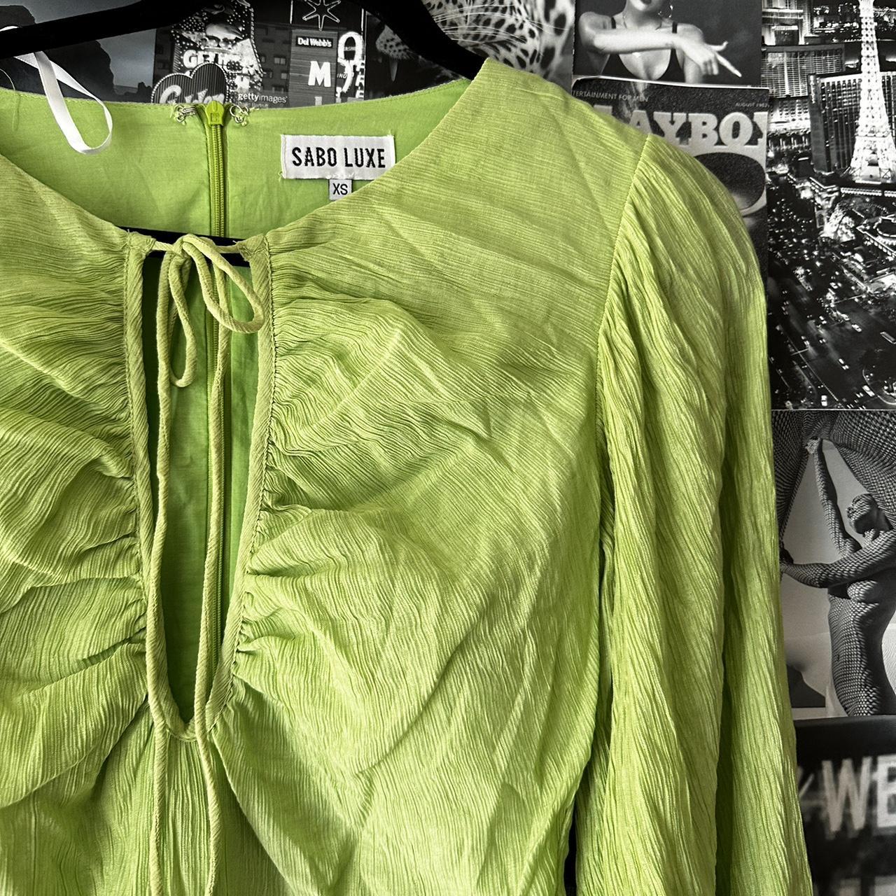 Sabo Skirt Women's Green Dress Depop