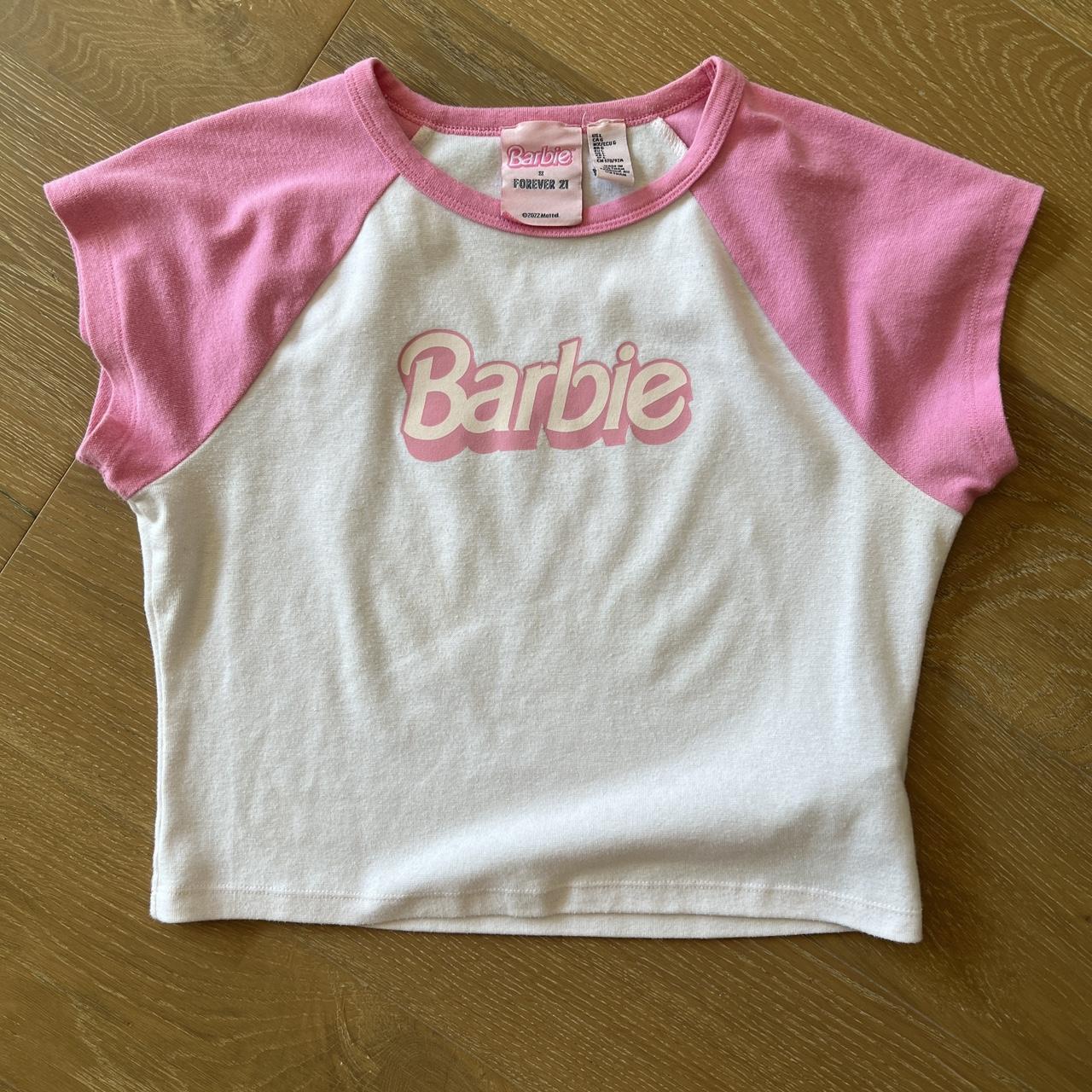 Pink Barbie shirt from forever... - Depop