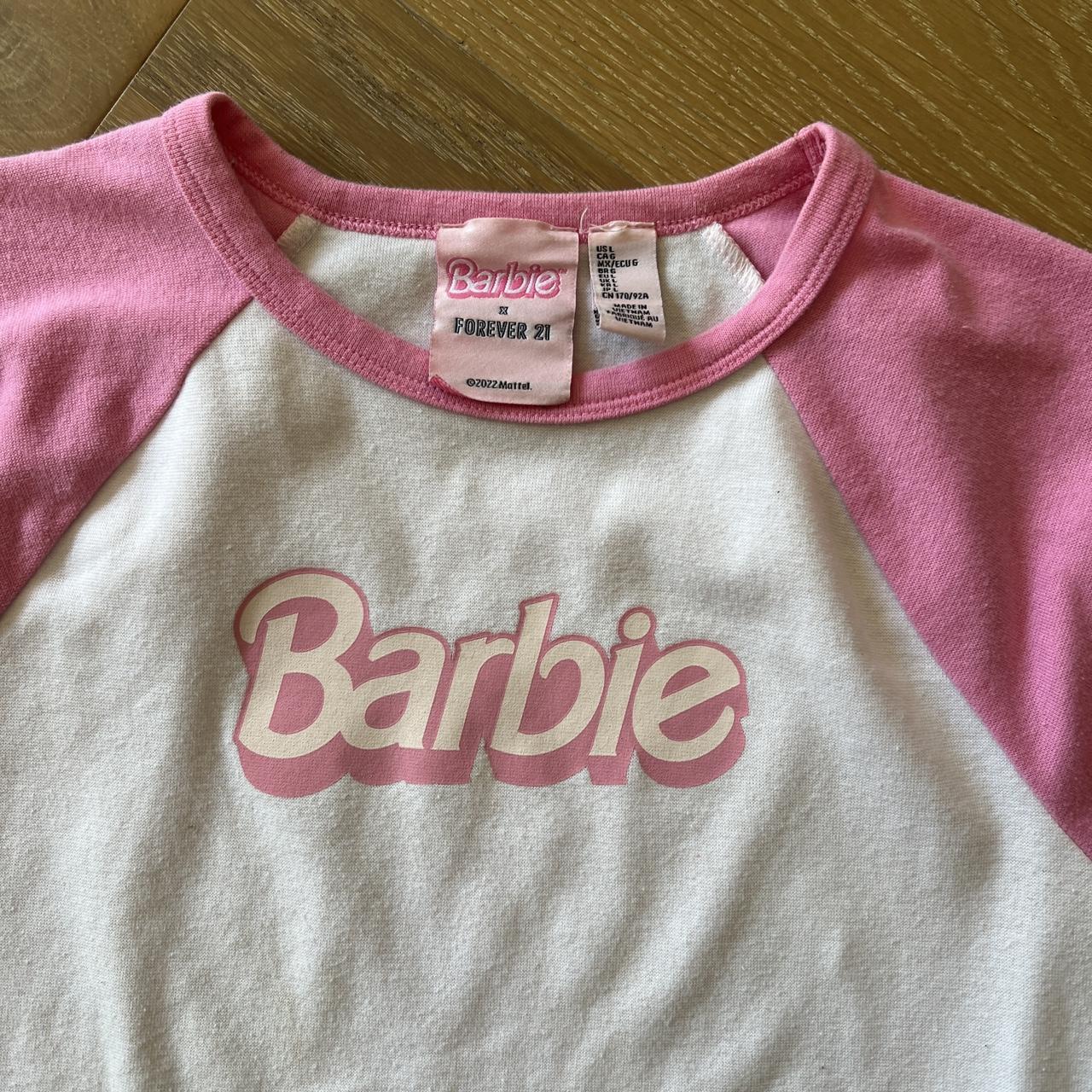 Pink Barbie shirt from forever... - Depop