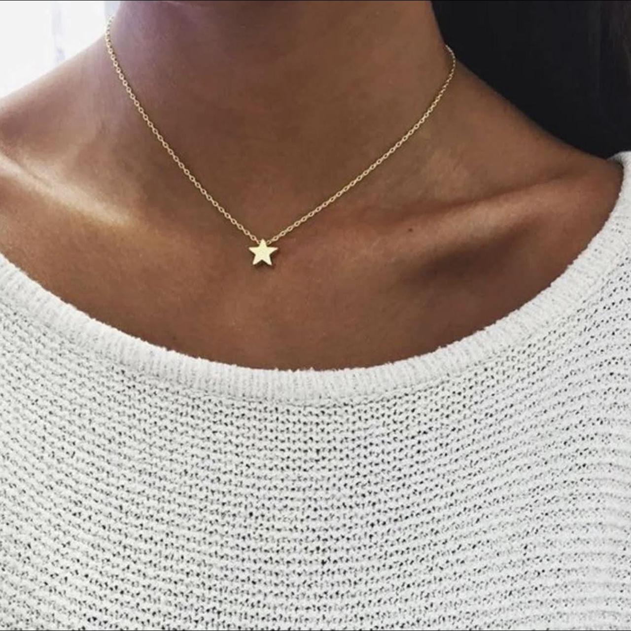 Brandy melville gold star on sale necklace