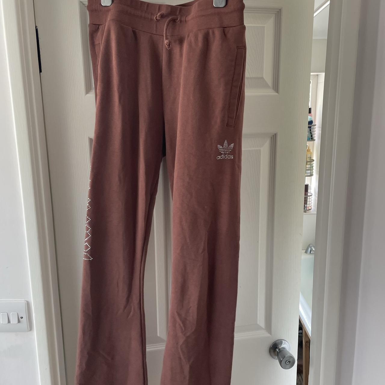 Brown best sale adidas joggers