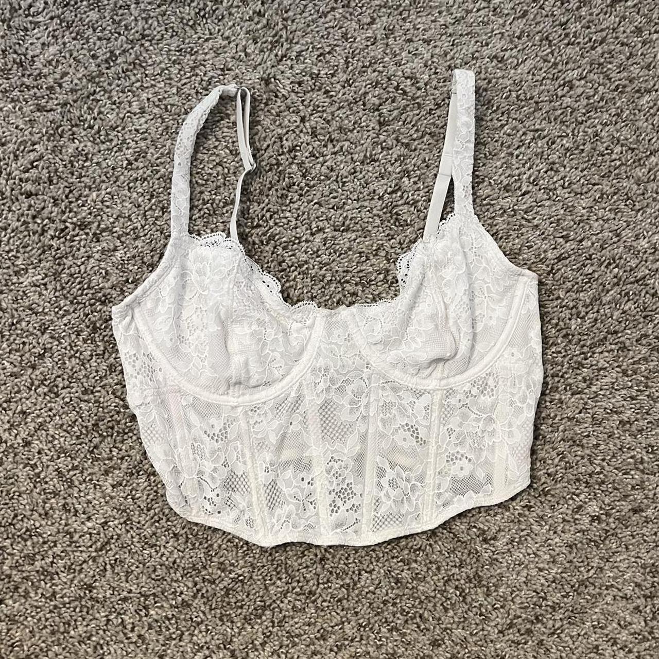 hollister/ gilly hicks corset top, size xs/s,