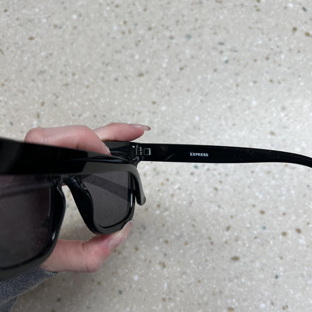 Express Women's Black Sunglasses Depop