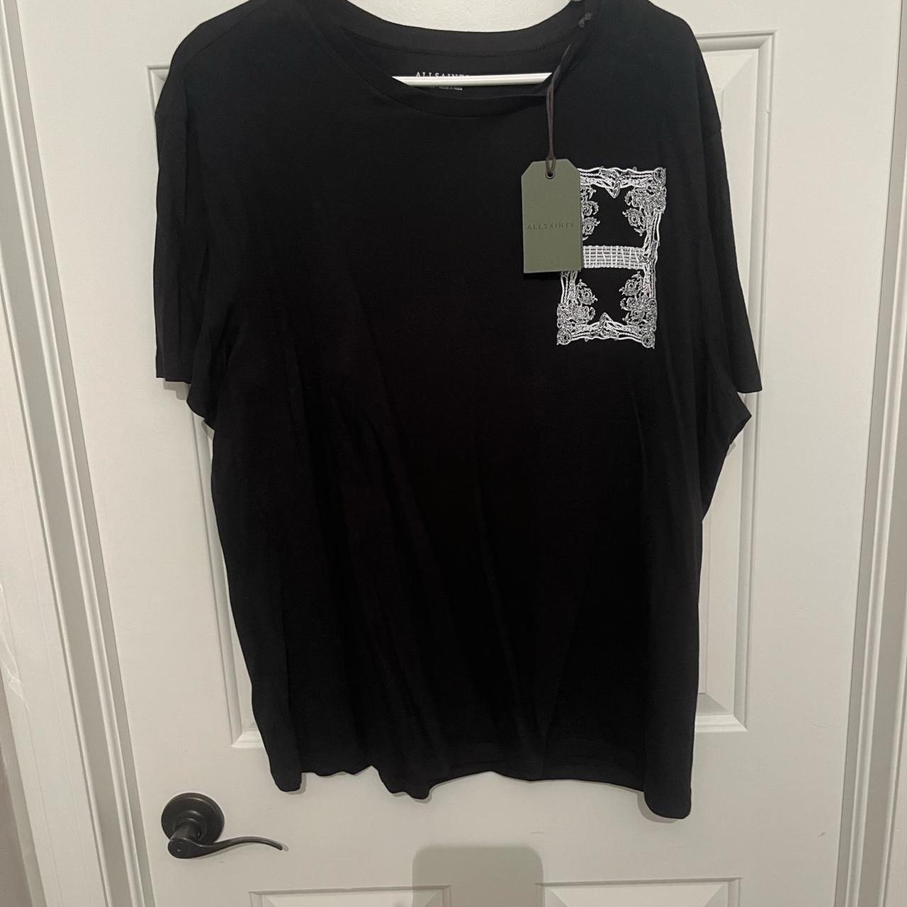 All Saints Black T Shirt - Depop