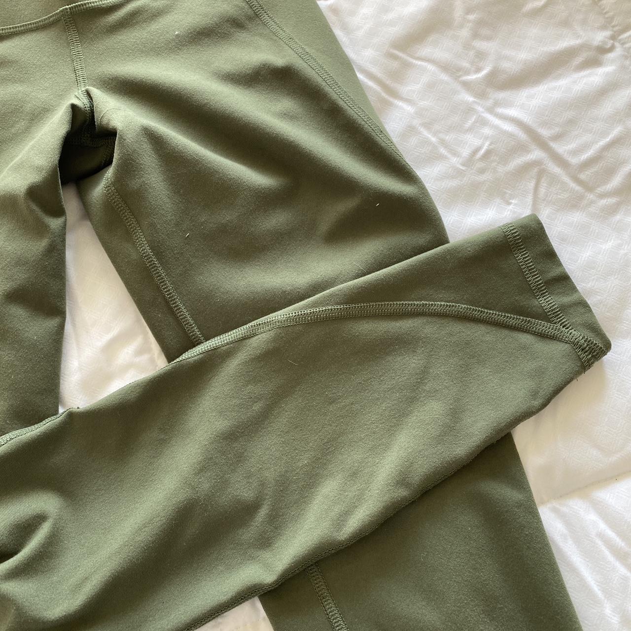 Army Green Leggings (NOT LULULEMON, just tagged for... - Depop