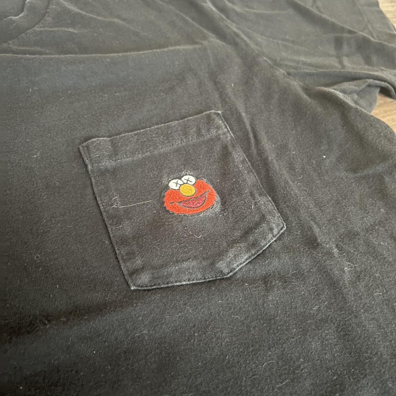 Uniqlo Kaws x Sesame Street Elmo Pocket Tee #Uniqlo... - Depop