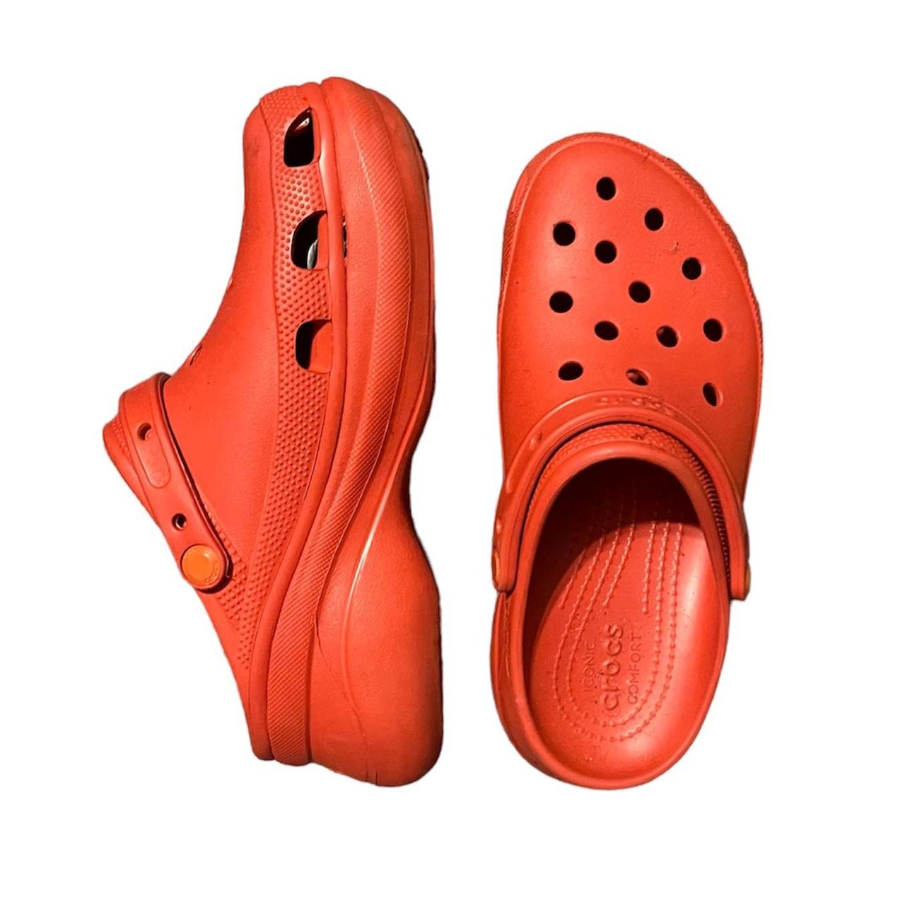Crocs Women's Red Clogs Depop