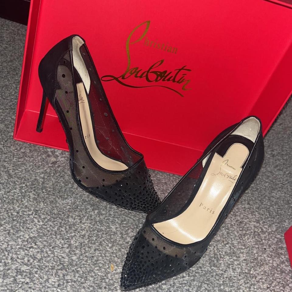 Christian louboutin follies strass black best sale