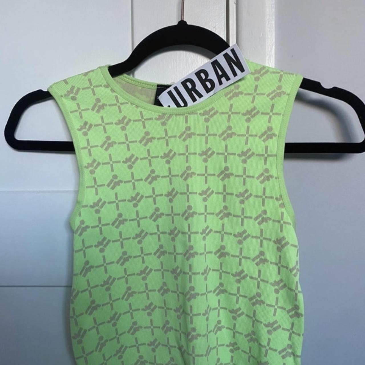 Urban Outfitters IETS FRANS neon vest crop top.... Depop