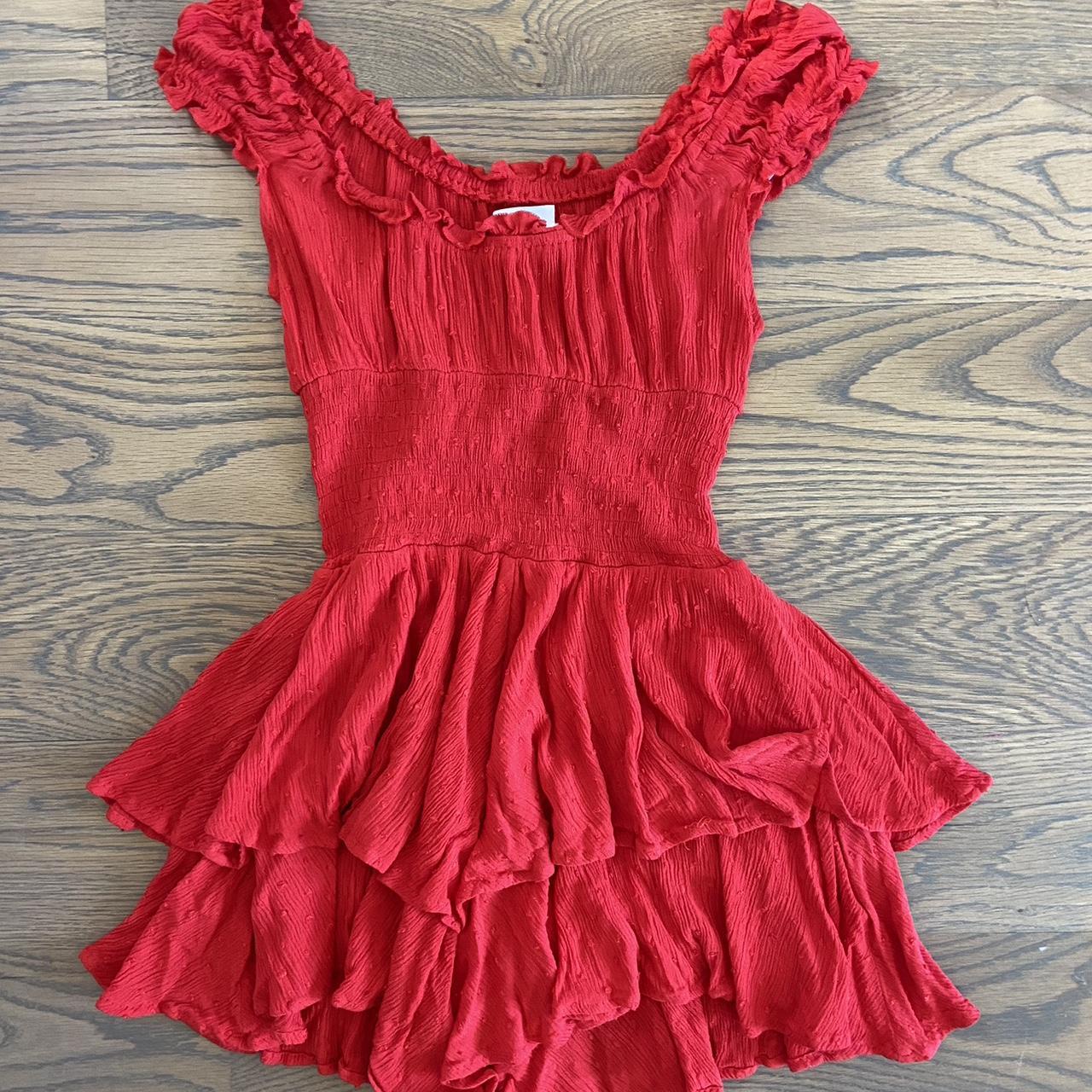 Princess Polly Women's Red Dress | Depop