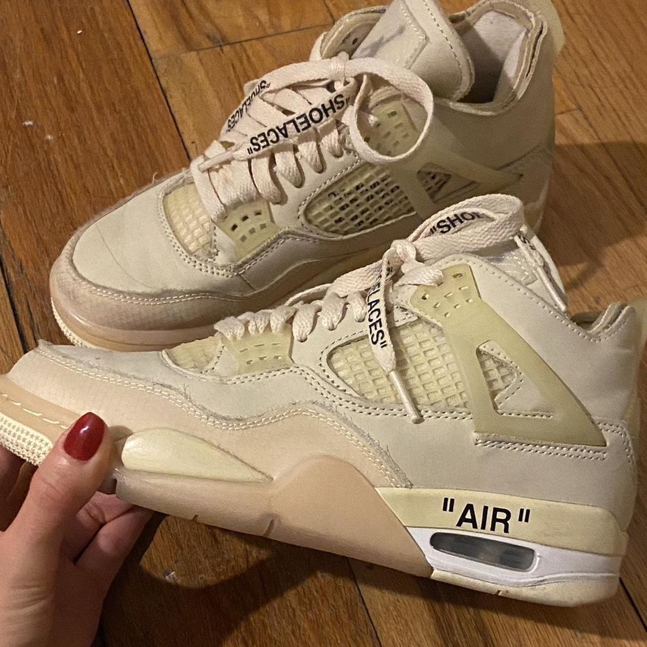 nike off white jordan 4 cream