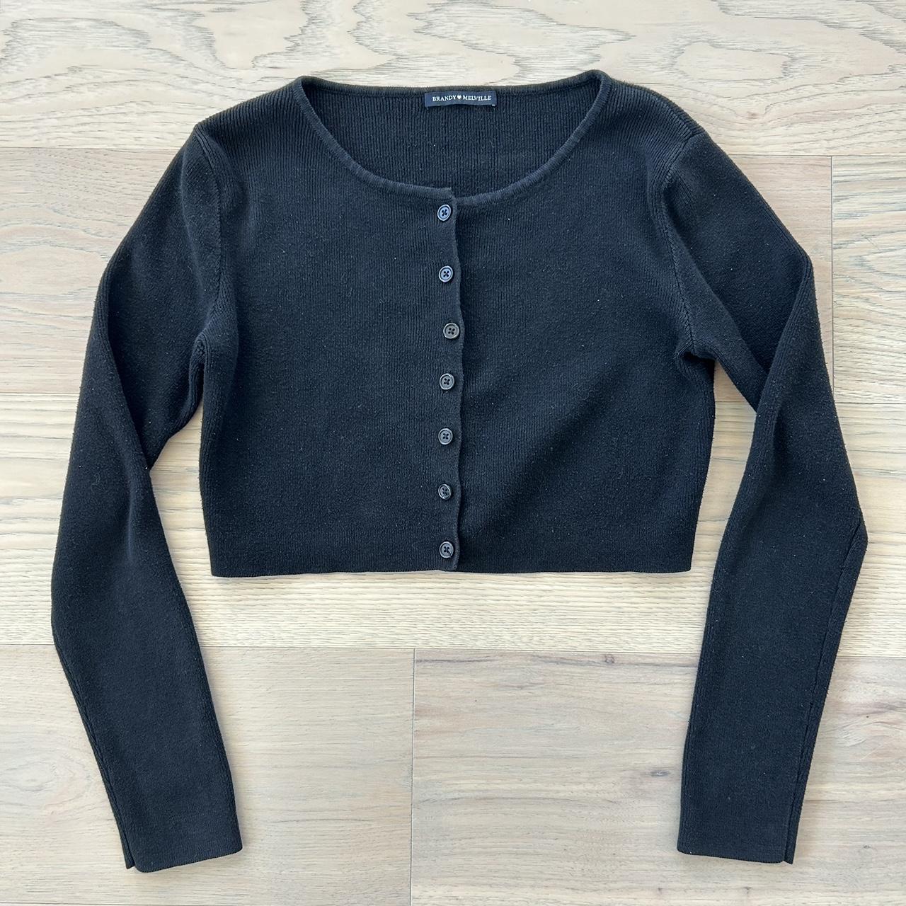 Brandy Melville Black Breathable Lightweight Cardigan  Made in Italy -  Rock It! Resell - Family Consignment