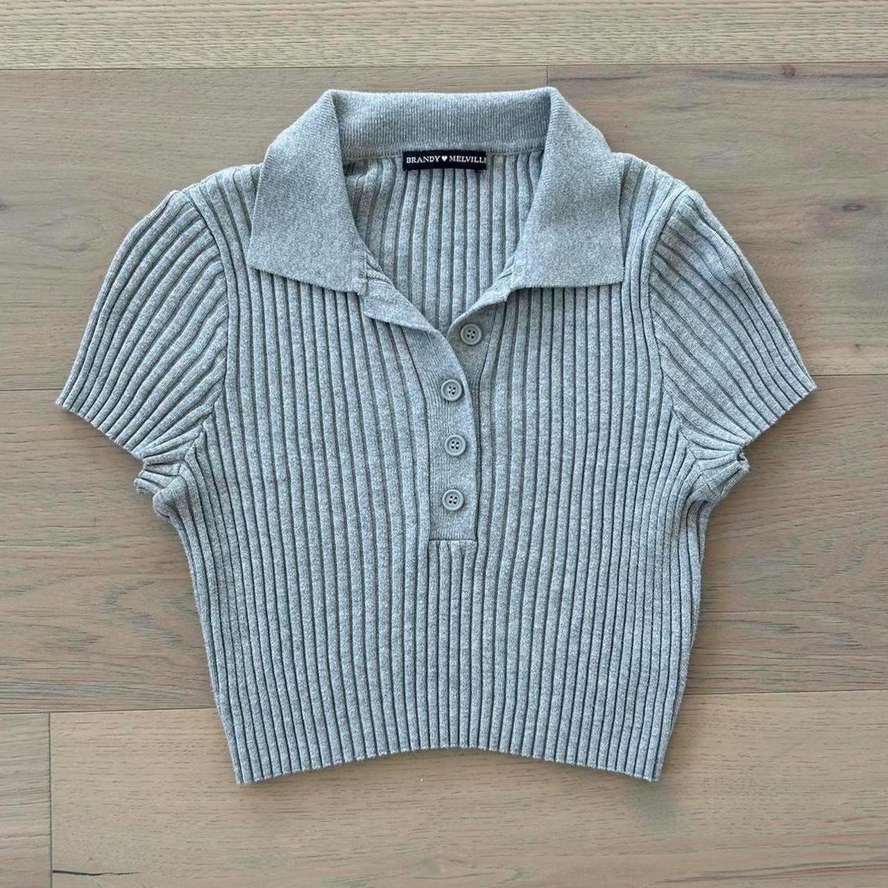 Polo Bridget Knit Top Brandy Melville Brandy Melville Tops Brandy