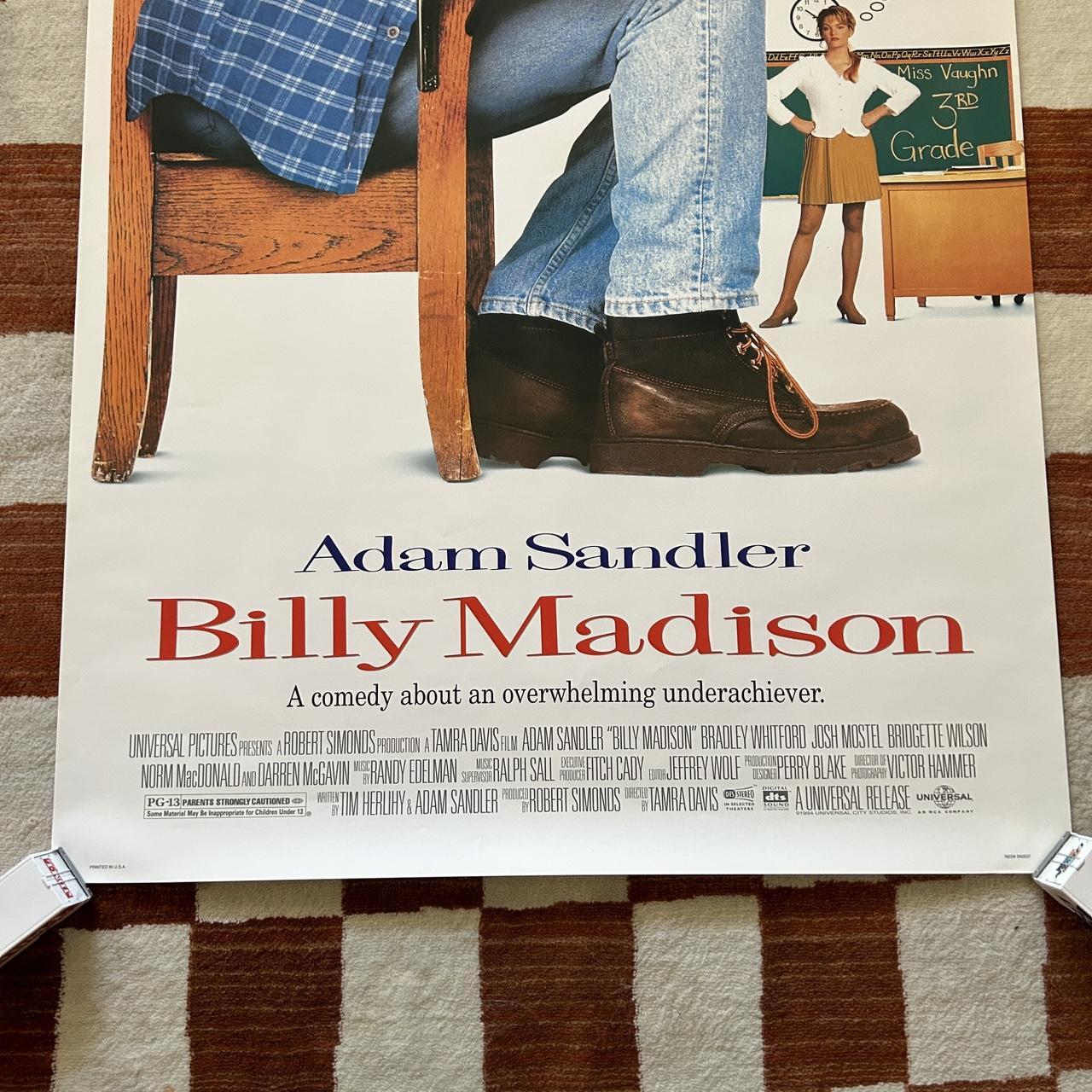 Billy fashion Madison Movie Poster - Rare Original Double Sided - Adam Sandler