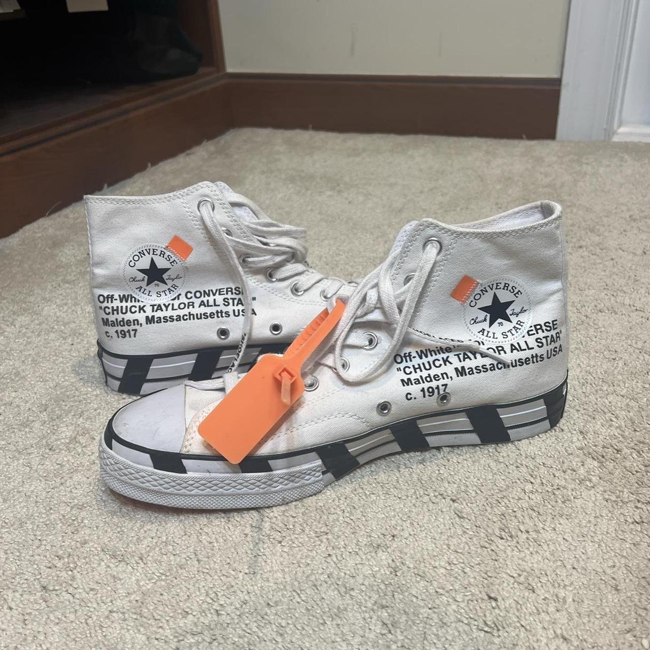 Off white hotsell converse 9.5