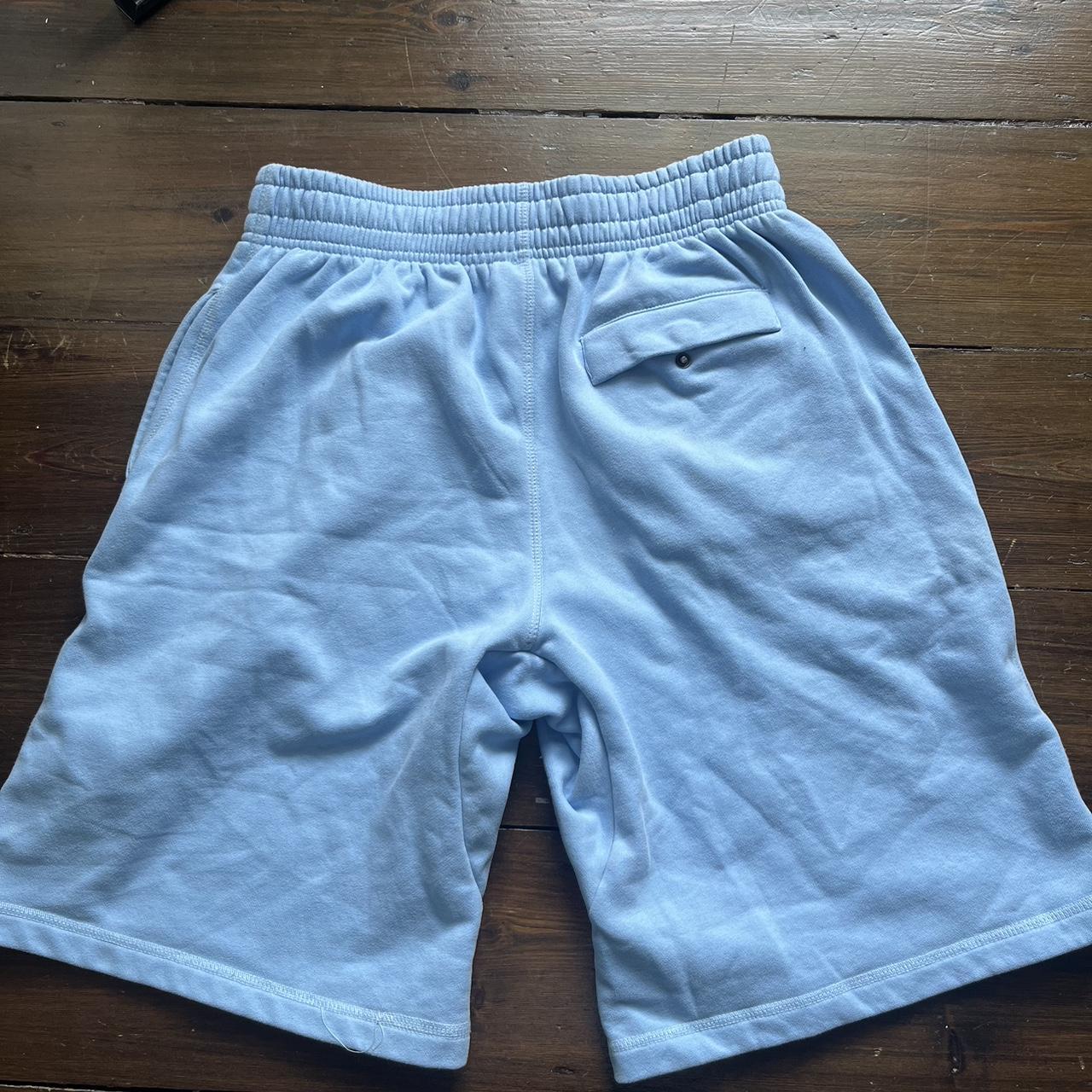 baby blue corteiz shorts open to offers worn a... - Depop