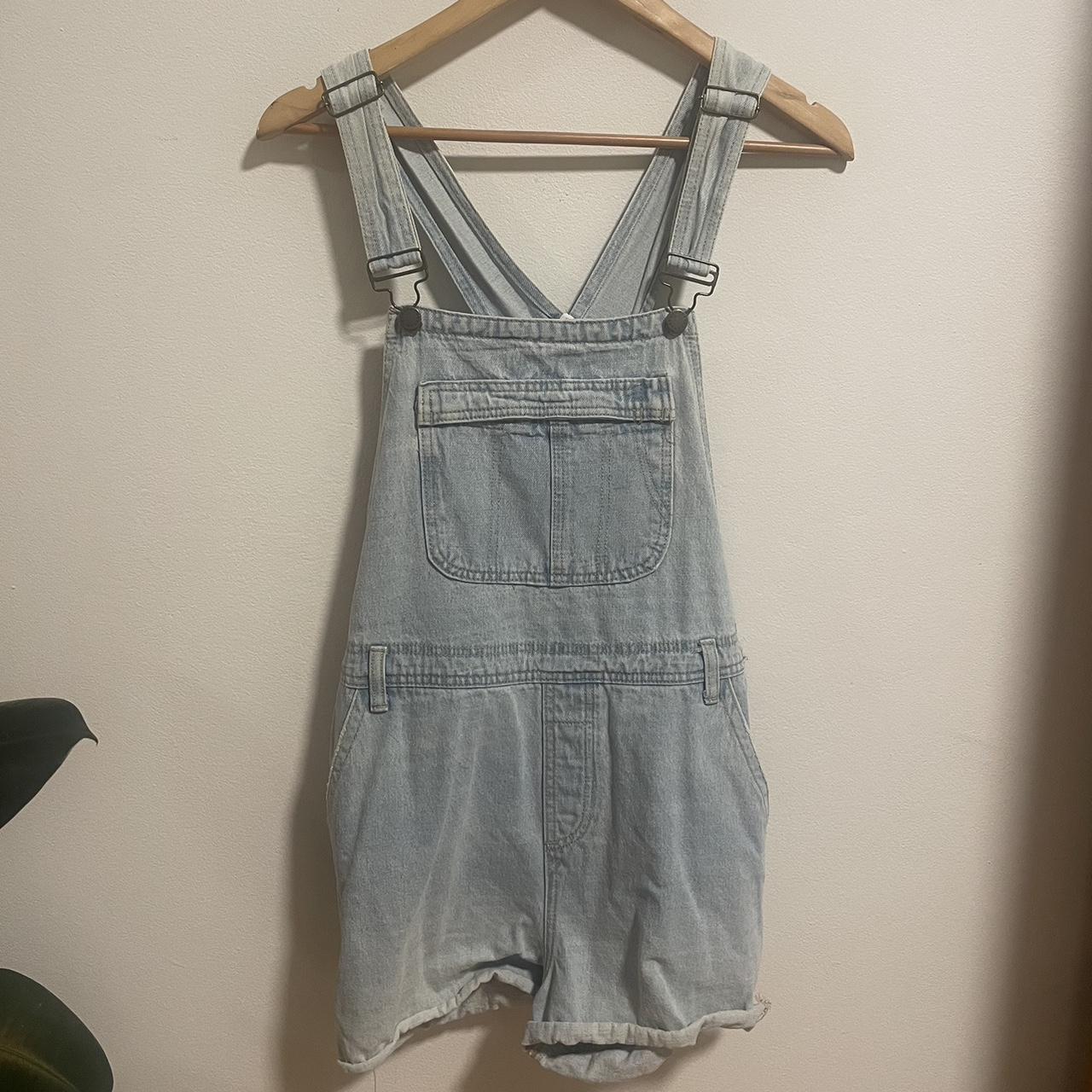Ghanda light blue denim overalls/dungarees. Loose... Depop