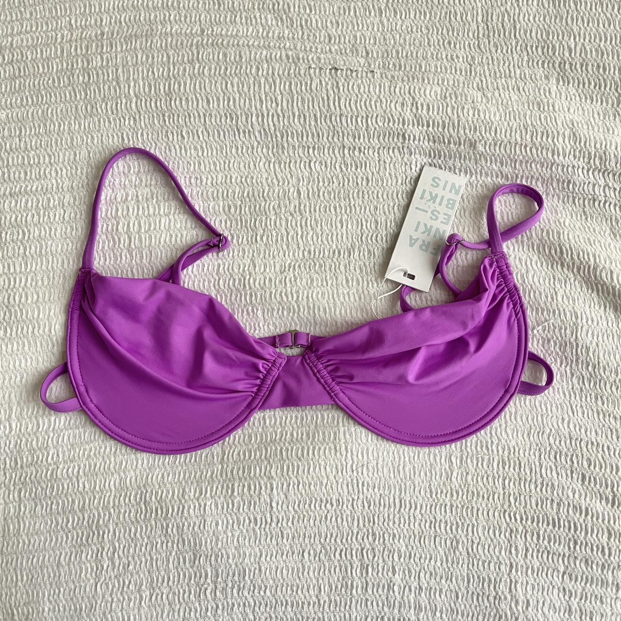 Frankies Bikinis Women's Purple Bikini-and-tankini-tops | Depop