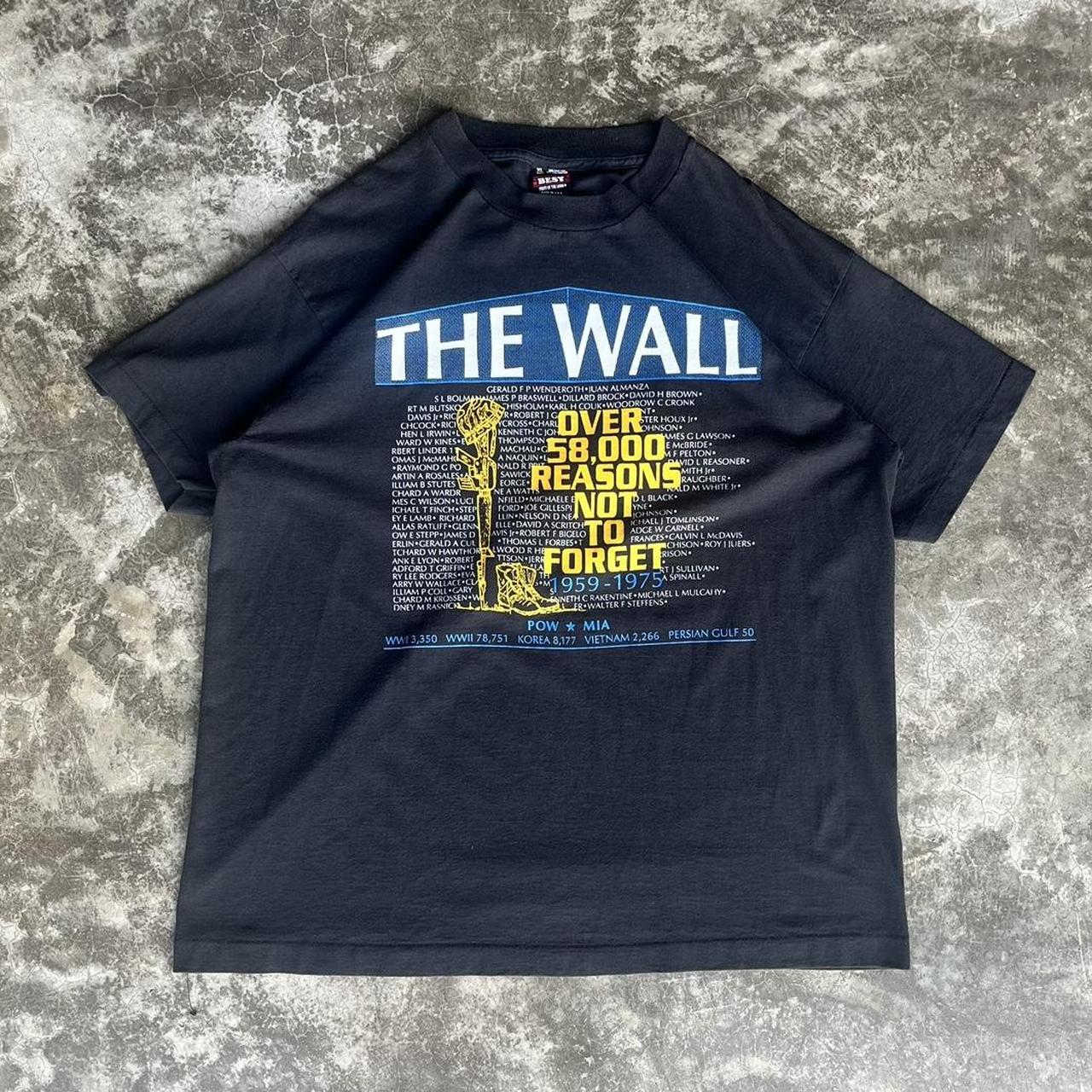 80s 90s The Wall Vietnam Memorial Union Shirt Size:... - Depop