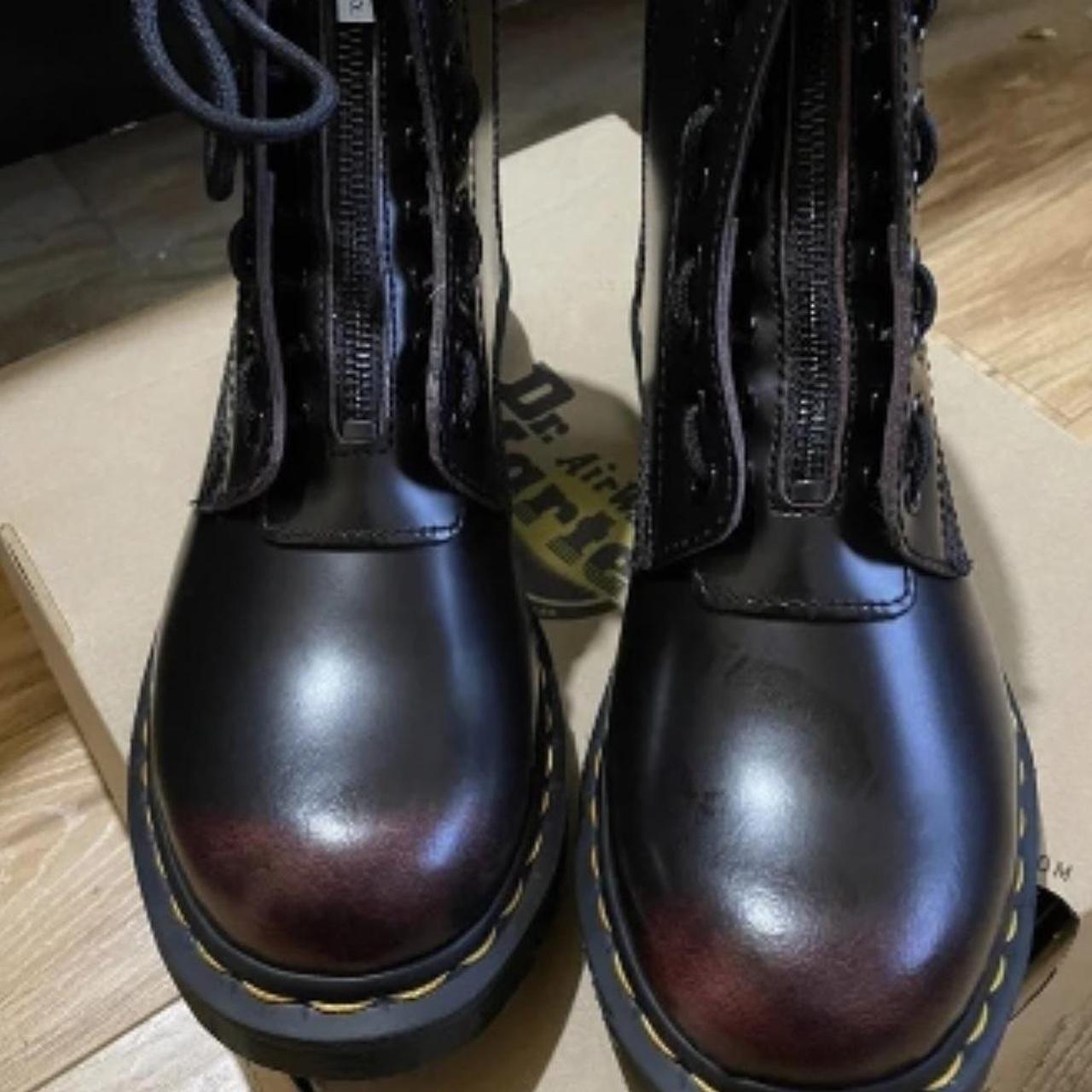 Dr martens 1460 pascal outlet front zip cherry red