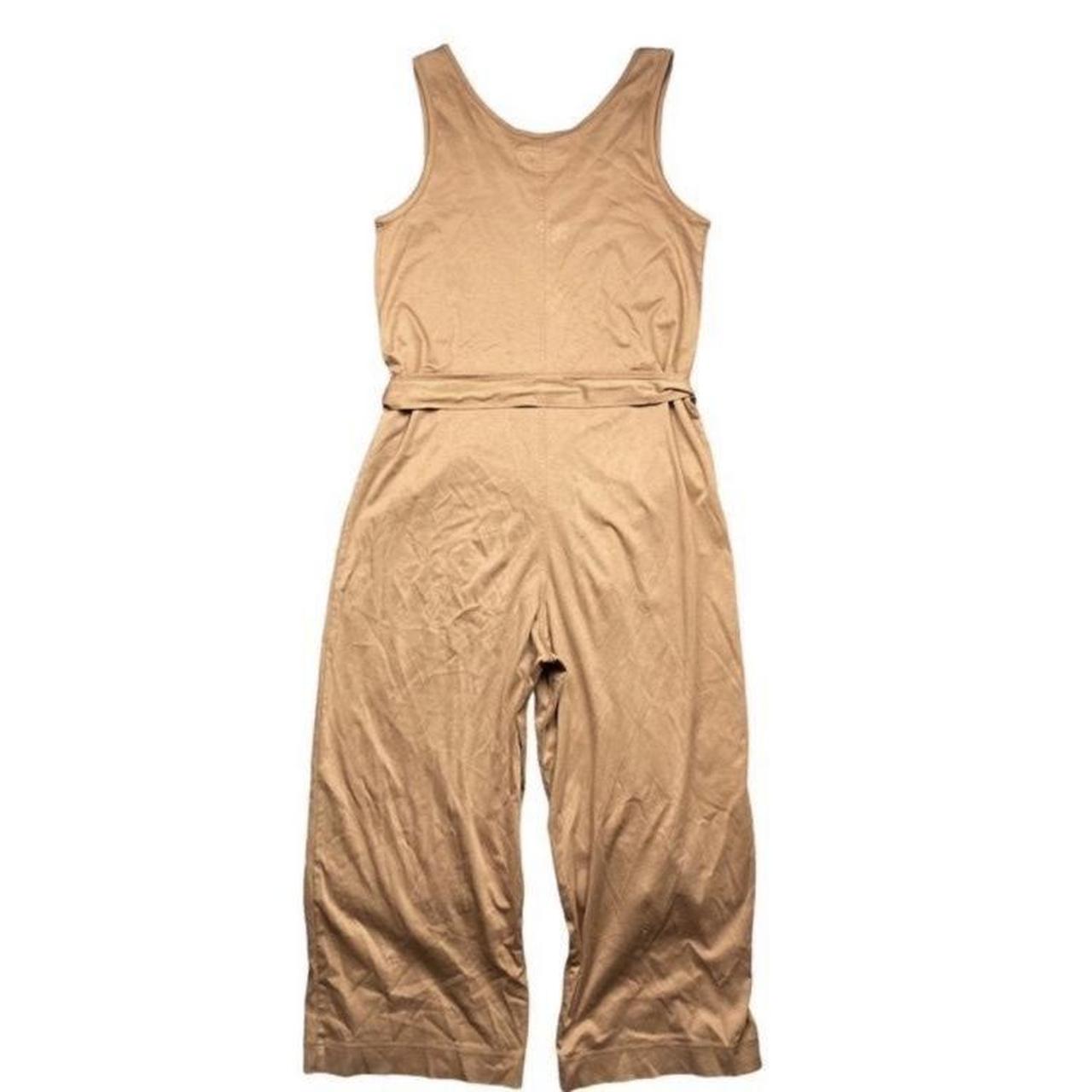 Everlane cotton luxe belted jumpsuit in toasted... - Depop