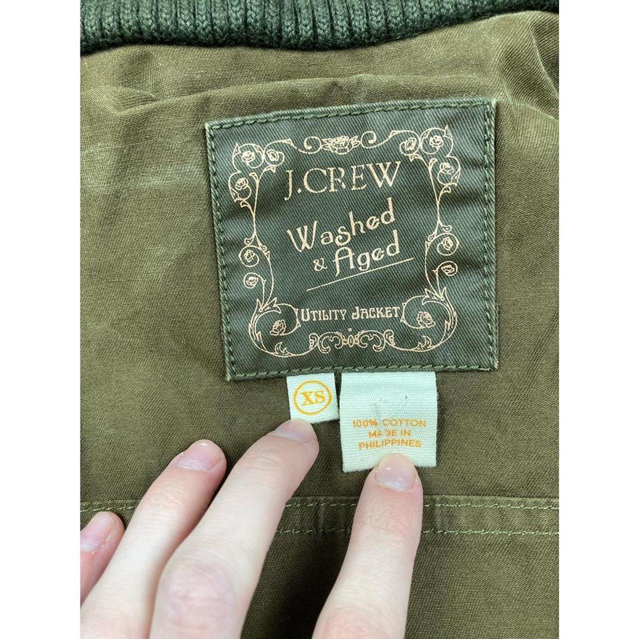 J crew washed on sale and aged utility jacket