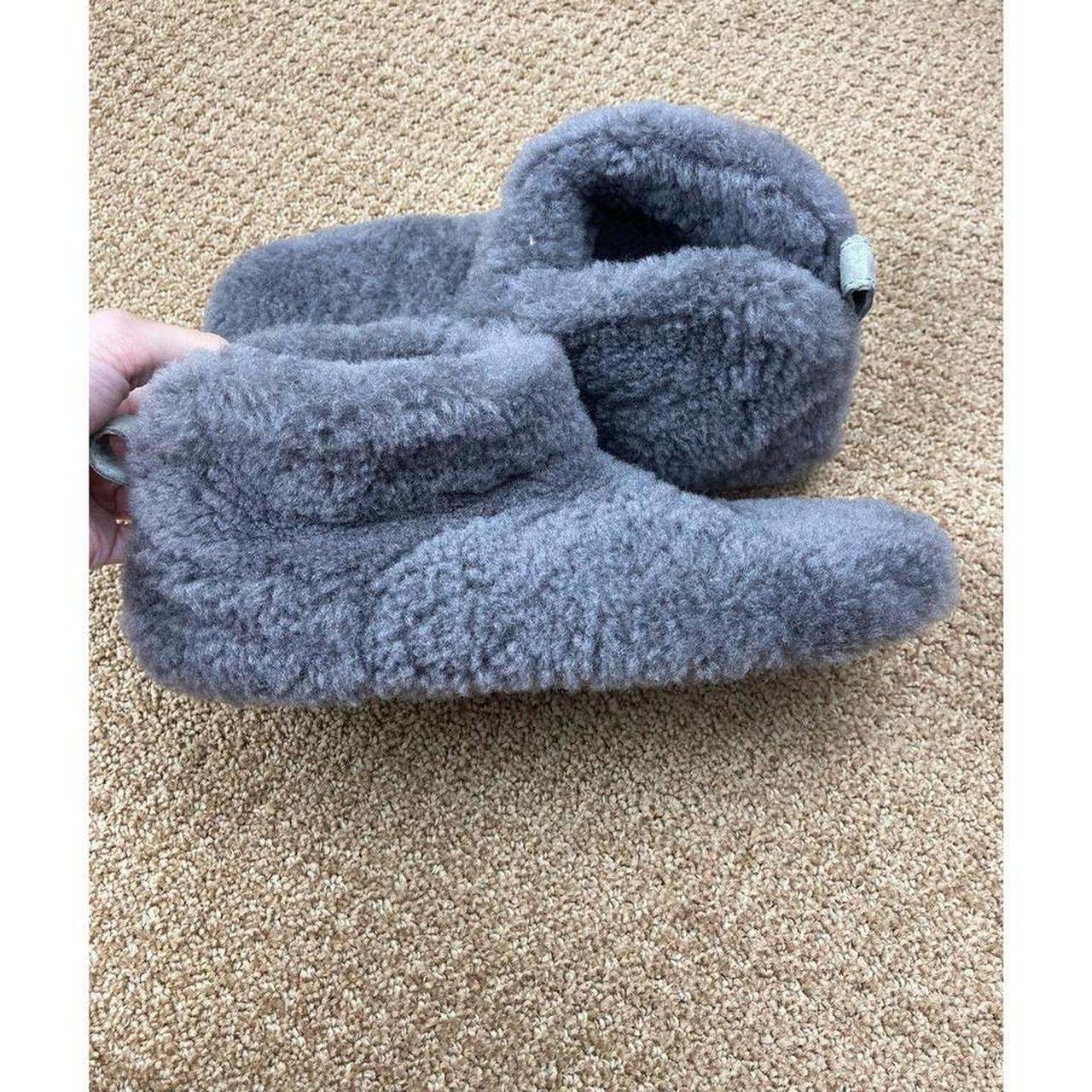 UGG grey Amary Sheepskin Fur Slipper Bootie In good... - Depop