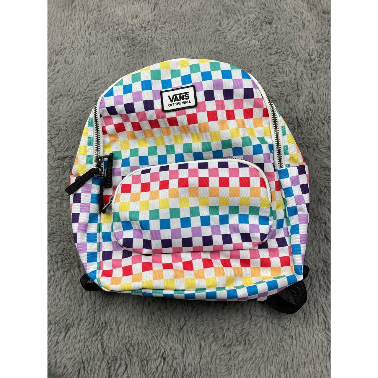 Vans checkered sale rainbow