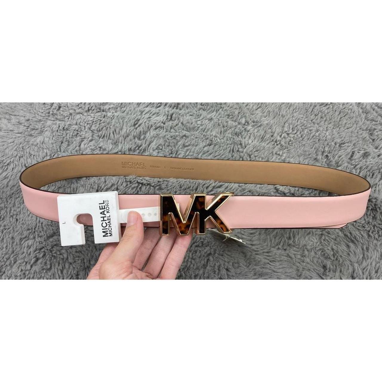 Michael kors belt pink online