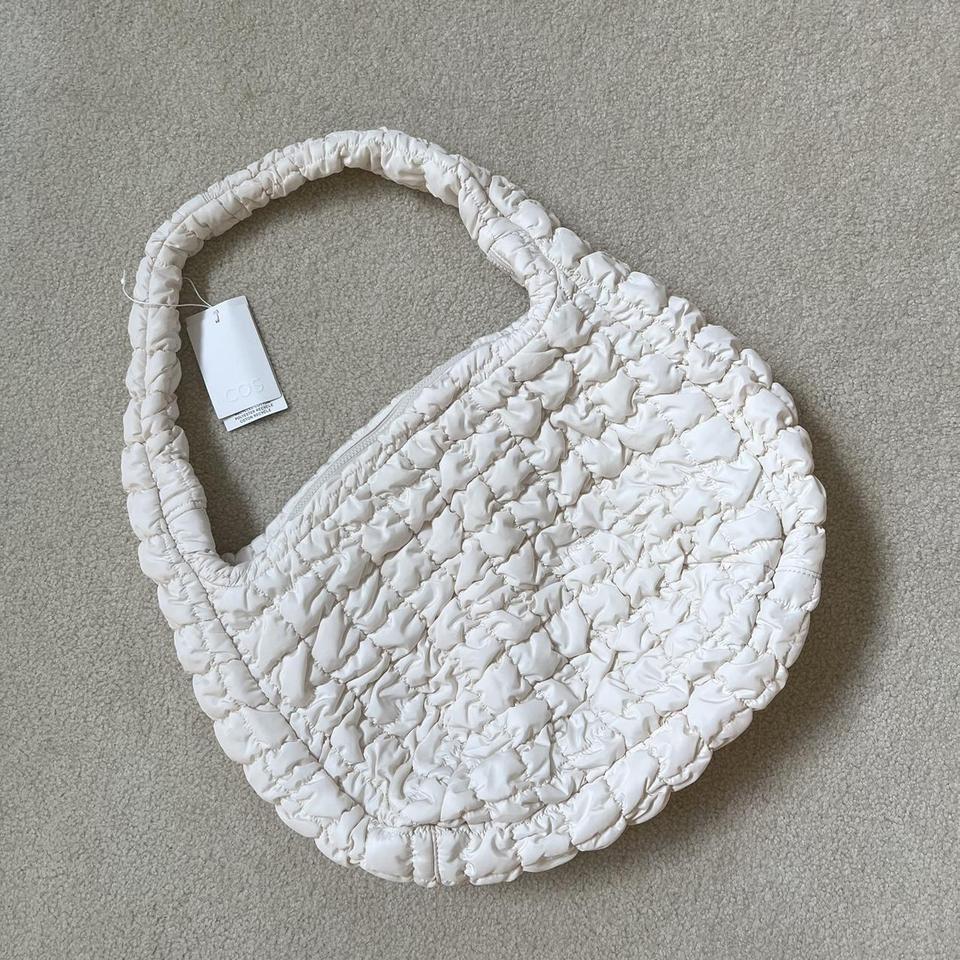 COS, Bags, Cos Quilted Oversized Shoulder Bag Off White