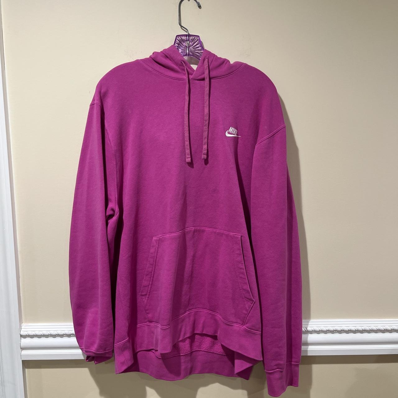 Bright Pink Nike Hoodie Great Condition! Size Extra... - Depop