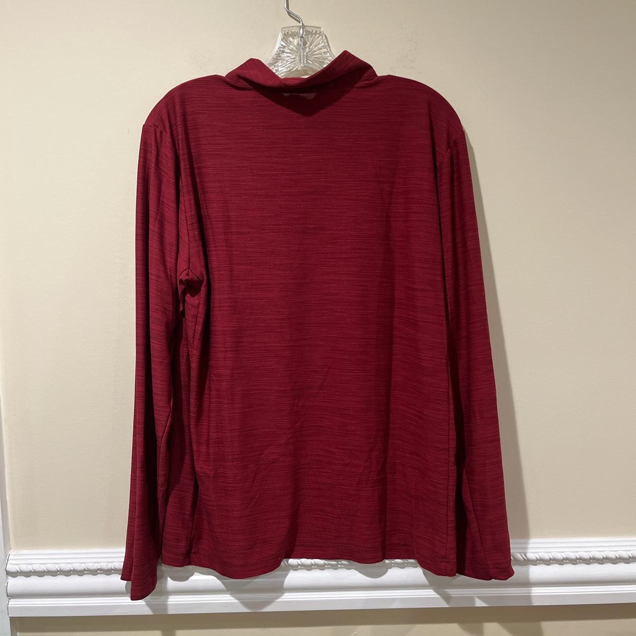 mens red and black nike shirt