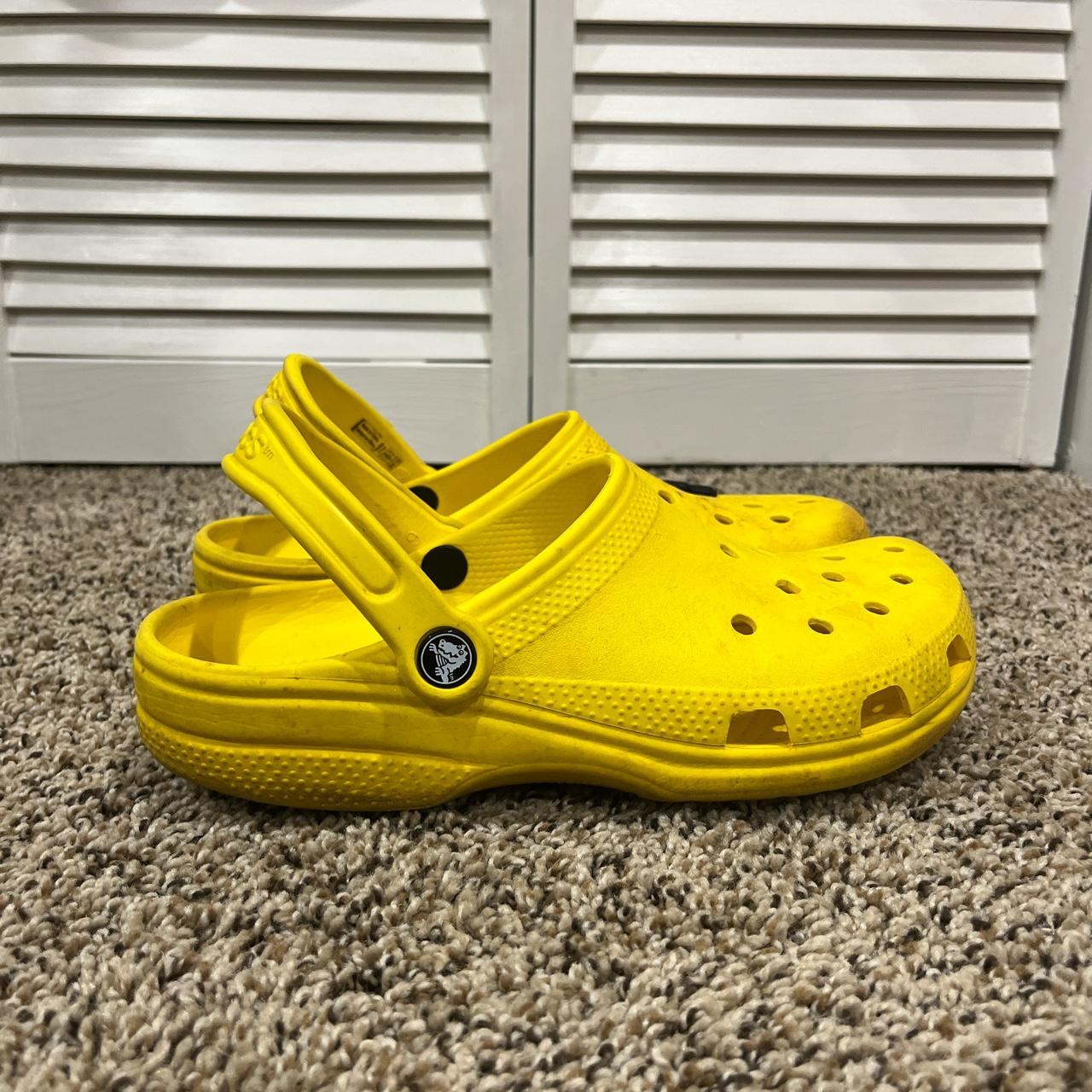 Yellow Crocs With One Charm Good Condition Just Need Depop