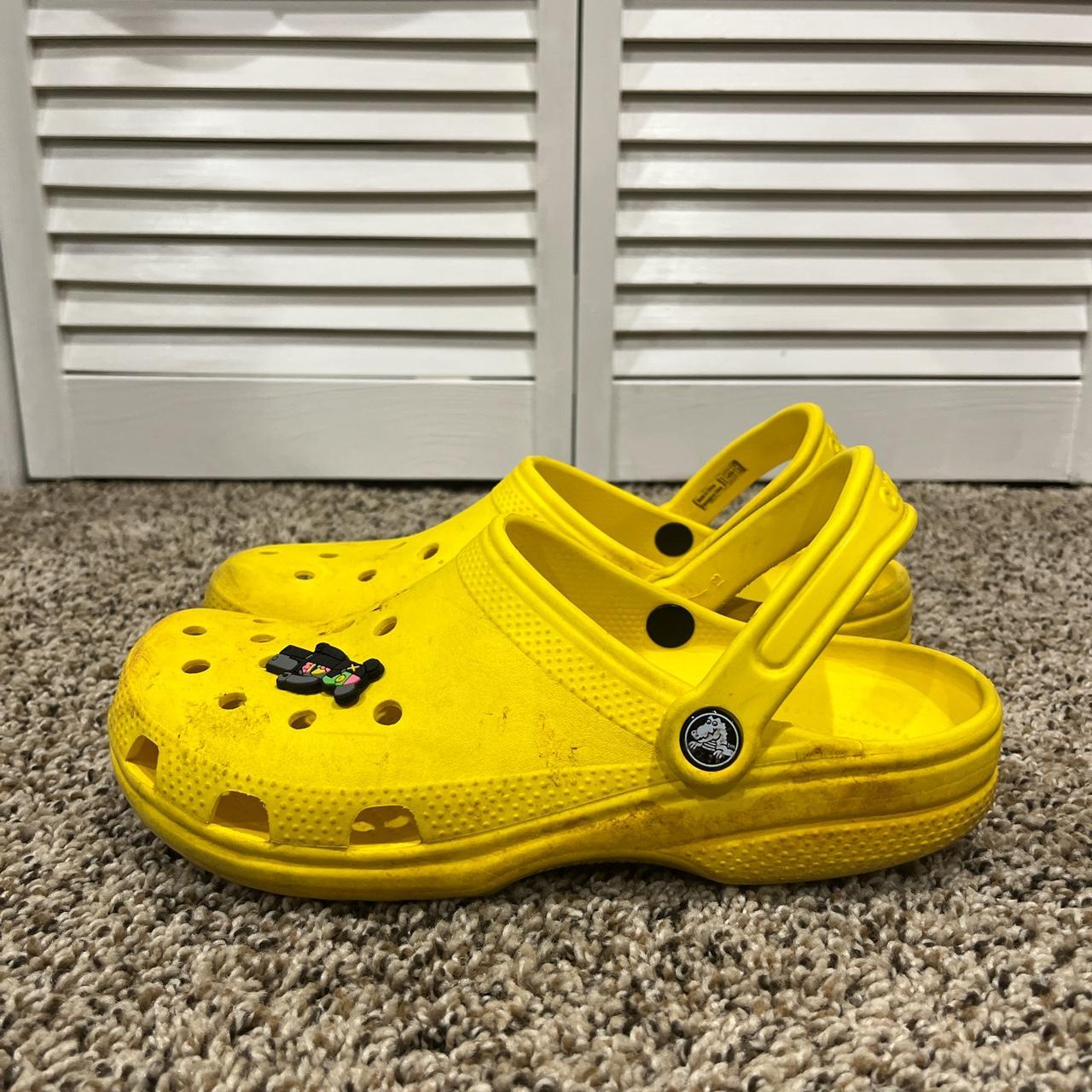 Yellow Crocs With One Charm Good Condition Just Need... Depop