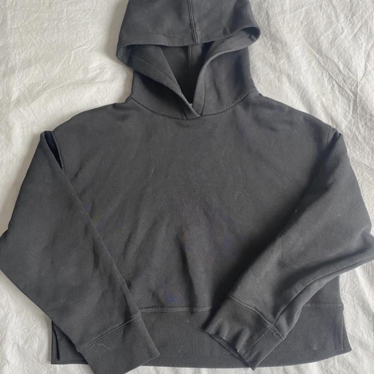 Zara black hoodie Worn once Size small - Depop