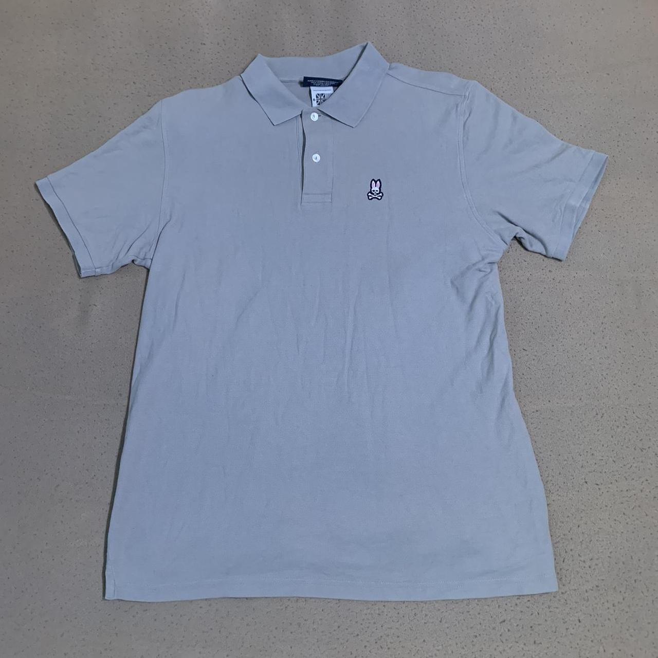 Dope Psycho Bunny Grey polo Size 6 UK... - Depop