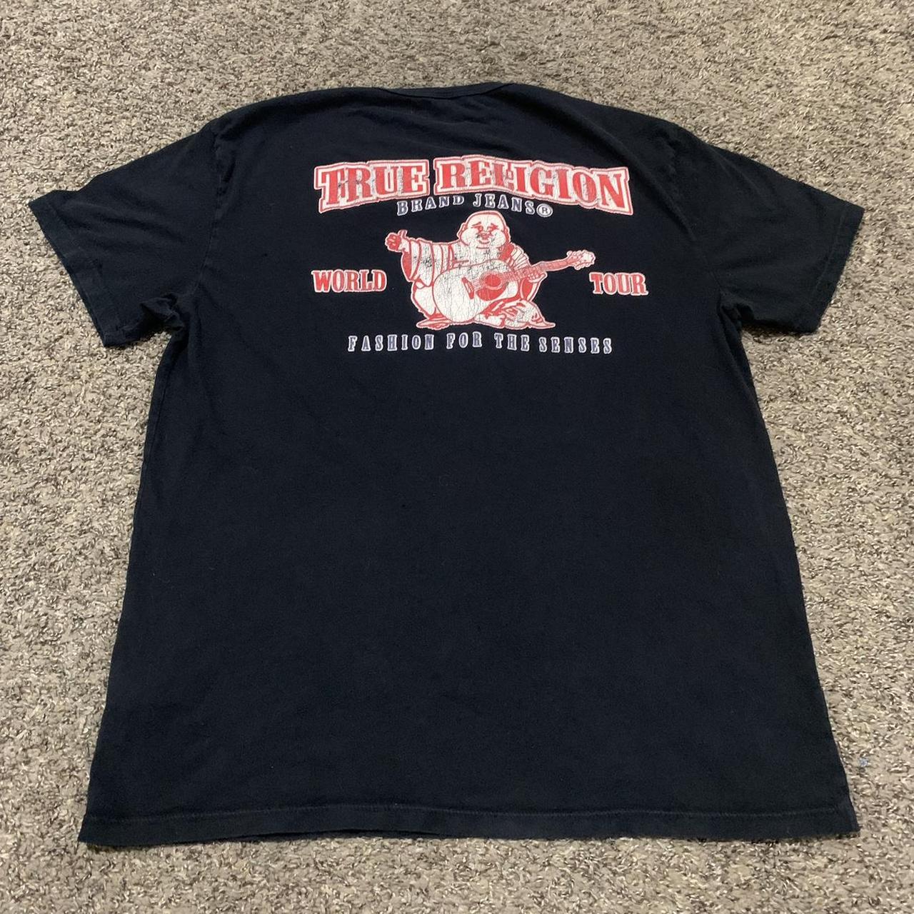 Fire USA made True Religion shirt with a good amount... - Depop