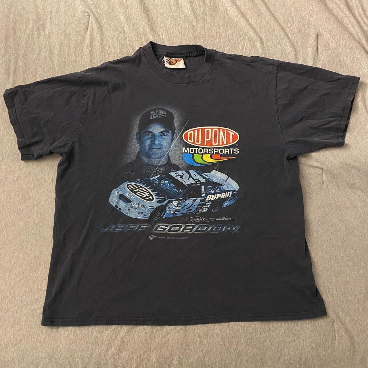 Vintage Navy Nascar tshirt size XL, fits like... - Depop