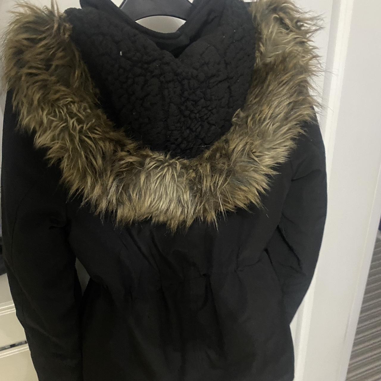 New Look Women's Black Coat Depop