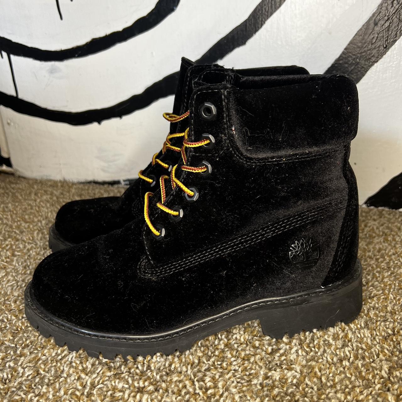 Black Velvet Timberlands Timberland X Off White. Depop