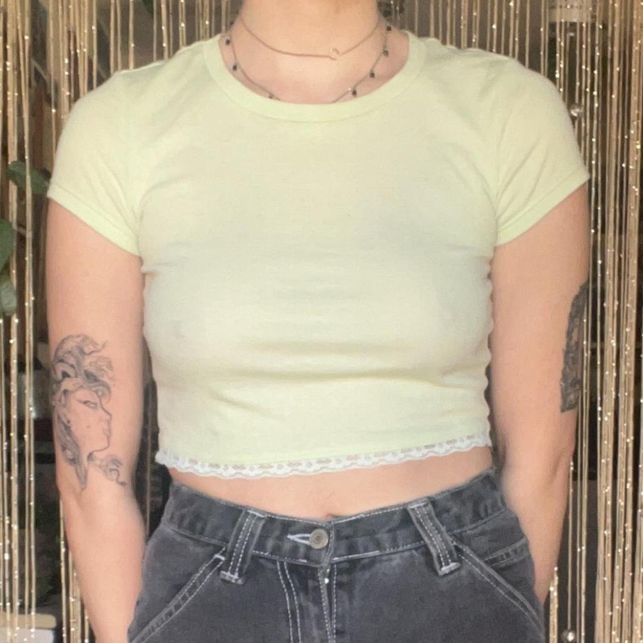 PacSun Women's Green T-shirt | Depop