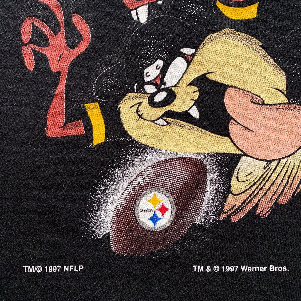 Gildan, Shirts, Vintage Pittsburgh Steelers Taz Looney Tunes Tshirt  Pittsburgh Steelers Shirt