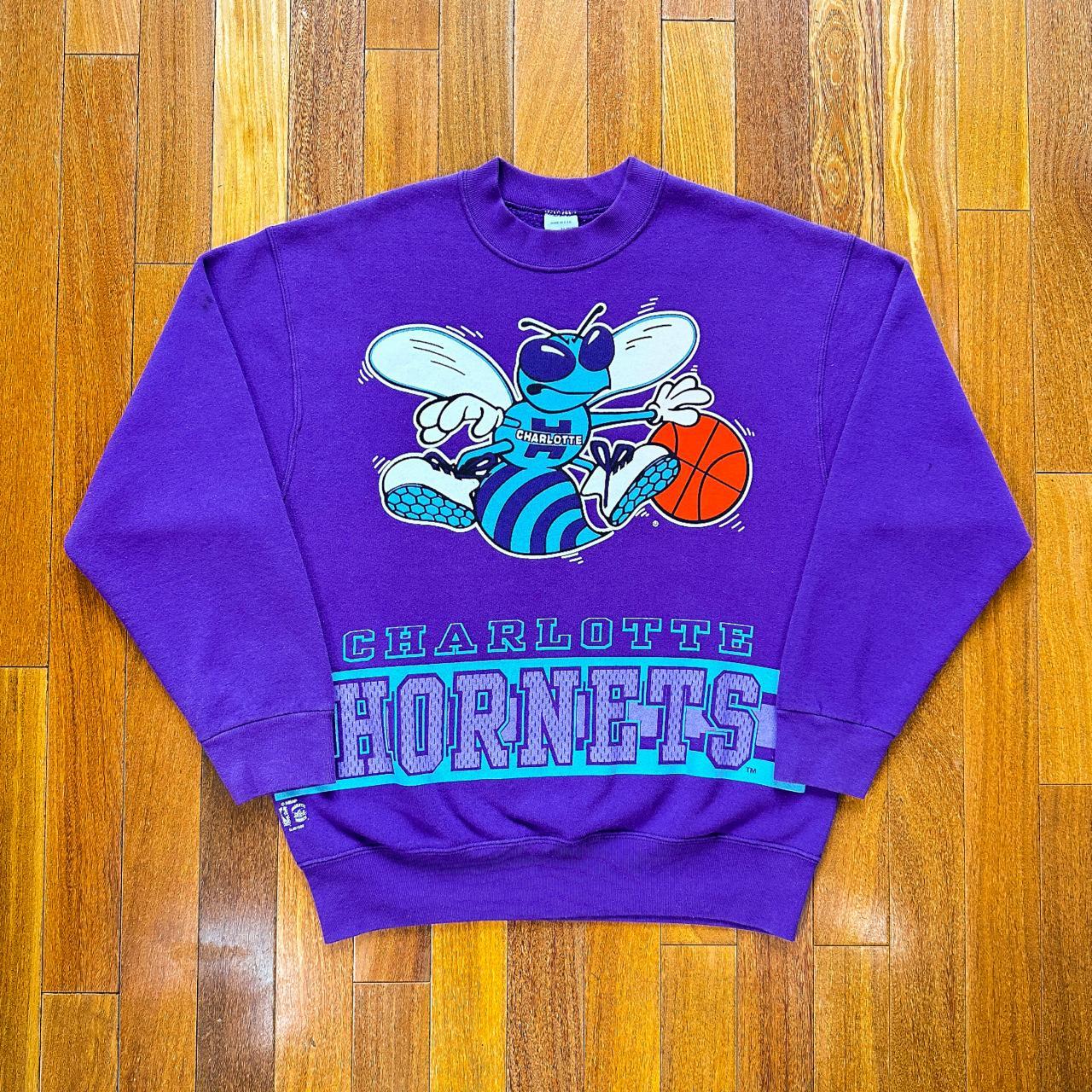 Charlotte hornets vintage sweatshirt hotsell