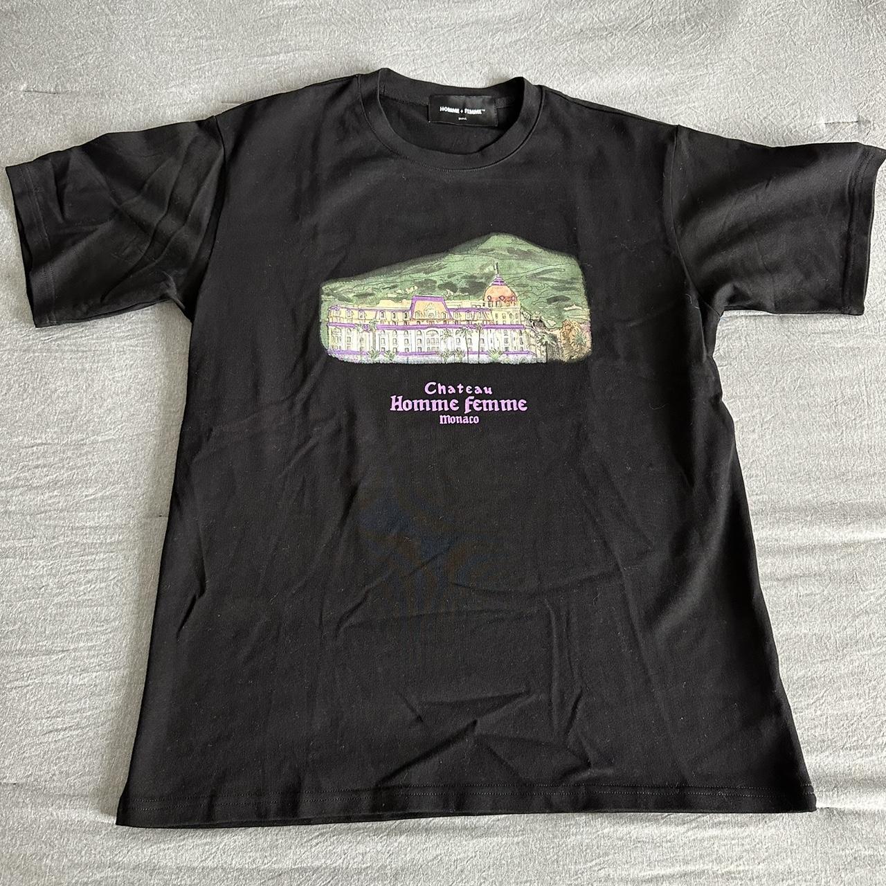 Bianca Chandon Men's Black and Purple T-shirt