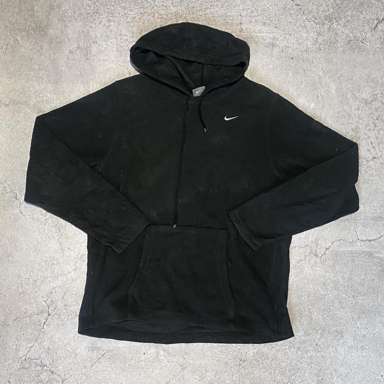 mens nike fleece hoodie black